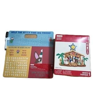 Creatology Christmas Craft & Activity Bundle Make Your Own Nativity Erase Board